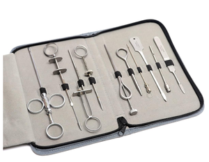 Kit de canules et aiguilles pour tétines, 10 pièces, en acier inoxydable, certifié CE Classe I, instruments chirurgicaux vétérinaires pour animaux d'élevage - Product Image 3