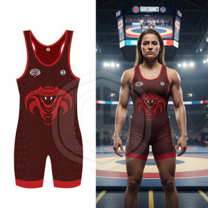 ชุดมวยปล้ำแบบซับลิเมชั่นสั่งทำพิเศษ ดีไซน์ใหม่ล่าสุดสำหรับผู้ชายและผู้หญิง ชุดบอดี้สูทมวยปล้ำคุณภาพพรีเมียม ชุดต่อสู้คุณภาพสูง - Product Image 3