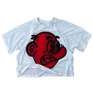 เสื้อยืดคอตตอน 100% ทรงครอปพอดีตัวสำหรับผู้ชาย พิมพ์ลายกราฟิกแบบ DTG บนผ้าเฟรนช์เทอร์รี่ แขนสั้น - Product Image 3