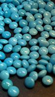 Lot de perles de turquoise naturelle Sleeping Beauty en gros, 6 mm, forme cabochon Bati, provenant de la mine d'Arizona, pour fabricants