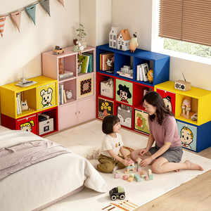 Meuble de rangement modulaire en cubes avec étagères ouvertes multi-compartiments, grande capacité, bibliothèque pour salon et chambre - Product Image 6