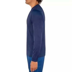 Camiseta Deportiva de Compresión de Manga Larga para Hombre, de Alta Calidad, Cómoda, Transpirable, de Poliéster y Spandex, Color Azul Marino - Product Image 2