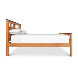 Traditional Solid Wood <b>Bed</b> with Footboard | KD Lattice Panel Bedroom Furniture Wholesale - Product Image 3