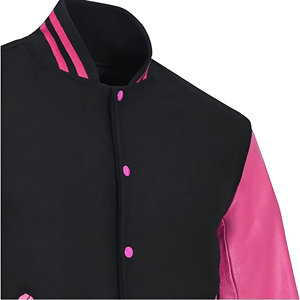 High Quality Eco-Friendly Waterproof Breathable Pure Long Sleeve Baseball Jacket for <b>Men</b> Custom Made College Varsity Wear Front - Product Image 3