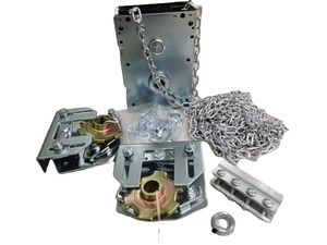 מנוף שרשרת ידני במחיר זול 8 מטר שרשרת מצופה אבץ לדלתות מוסך מקטעיות הנעה ידנית עם ציר פלדה מגולוונת - Product Image 3