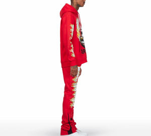 Custom Streetwear Hip Hop Acid Wash Hooded Tracksuit for Boys <b>Sweatshirt</b> Latest Fashion Trendy Winter Casual Wear - Product Image 5