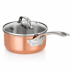 Casserole en cuivre artisanale avec couvercle et poignée en laiton, ustensile de cuisson en cuivre, faitout en cuivre, pot de cuisine, OEM ODM, vente en gros - Product Image 1