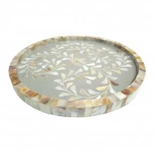 Plateaux de service, chaussure en forme de mère de la perle, artisanat indien, vente en gros, 1 pièce - Product Image 1