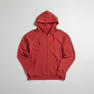 Men's Trendy Full Zip Fleece Hoodie Breathable Fabric Raglan Cut Ribbed Cuffs Elastic Hem Custom <b>Label</b> Bulk OEM Supplier - Product Image 4