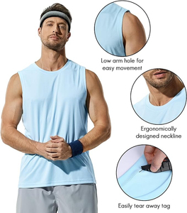 Camiseta de Tirantes Deportiva para Hombre, Personalizable con Logotipo, para Entrenamiento Muscular y Fisicoculturismo, de Alta Calidad, 2025, por AMAZING INDUSTRIE - Product Image 2