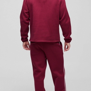Conjunto de Pantalones y Sudadera con Capucha de Felpa para Hombre, Color Rosa, Estilo Casual para Invierno, Secado Rápido, 100% Algodón, 380g - Product Image 6
