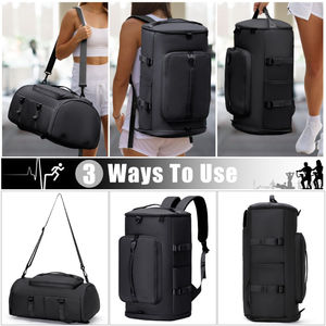 Bolsa Deportiva de Gran Capacidad, Mochila de Viaje con Compartimento para Zapatos, Bolsa de Gimnasio Impermeable de Nailon para Fin de Semana, para Hombres y Mujeres - Product Image 4