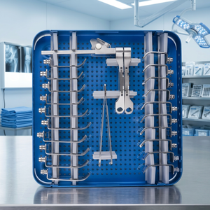 Ensemble d'instruments chirurgicaux orthopédiques en acier inoxydable réutilisable Classe I à alimentation manuelle Détenseur et rétracteur cervical - Product Image 5