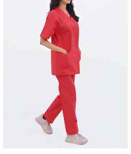 Tenue Médicale / Ensemble Blouse et Pantalon d'Infirmière / Uniforme Hospitalier Respirant et à Séchage Rapide pour Médecins, Tailles Fortes, avec Service OEM - Product Image 3