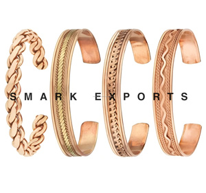 กำไลทองแดงบริสุทธิ์ที่สง่างามพร้อมที่สอดแม่เหล็กเพื่อการไหลเวียนของโลหิตและการบรรเทาความเจ็บปวดสินค้าของขวัญที่ทันสมัย - Product Image 5