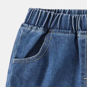 Shorts cargo en denim de coton pour hommes, shorts cargo en denim baggy pour hommes, shorts en denim d'été pour hommes, shorts cargo streetwear pour hommes, jorts bleus pour enfants - Product Image 4