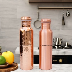 Botella de Agua de Cobre 100% Puro de la Mejor Calidad, Hecha a Mano, 950 ml, a Prueba de Fugas, Ecológica, con Recubrimiento Anticorrosión, Logotipo Personalizado - Product Image 1