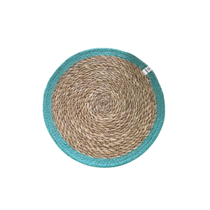 Anniversary Seagrass <b>Table</b> <b>Mats</b> <b>Round</b> Woven Straw Placemats Natural Wicker Chargers for Romantic <b>Table</b> Setup - Product Image 1