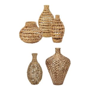 Vase en jacinthe d'eau Vietrustic, décor floral vintage, pour une ambiance naturelle - Product Image 1