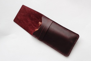 Étui à lunettes en cuir au design minimaliste, motif sur la coque et artisanat de motif LGC-0041D - Product Image 3