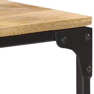 Table console en bois de manguier massif 43,3''x11,8''x29,5'' - Meuble élégant et durable pour la maison - Product Image 6