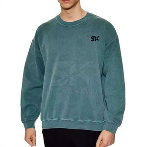 เสื้อสเวตเชิ้ตผู้ชายแฟชั่นคุณภาพพรีเมียม ล้างสีแบบแอซิดวอช ขนาดสั่งทำได้ เสื้อผ้าแฟชั่น เสื้อสเวตเชิ้ตล้างสีแบบแอซิดวอช - Product Image 2