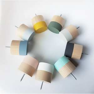 Boutons de meubles vintage multi-designs en résine et bois pour organisateurs de placards - Product Image 1