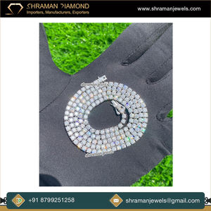 Modern Design High Quality 3mm Unisex Sterling Silver Fine Jewelry DEF Color VVS Clarity Moissanite Anniversary Wedding Gift - Product Image 4