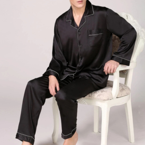 Conjunto de Pijamas para Hombre de Satén 100% Algodón, Transpirable y de Secado Rápido, Personalizable, Precio Económico - Product Image 3