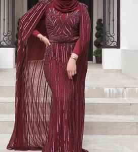 Vestido de Noche Largo Bordado con Lentejuelas Doradas al por Mayor de Fábrica con Manga Capa, Vestido Formal Personalizado, Suministro a Granel - Product Image 4