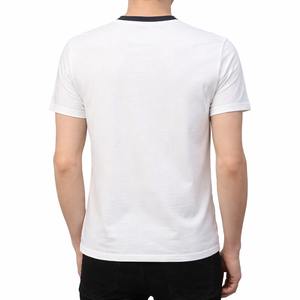 Camiseta de Hombre al por Mayor, Oversize, Holgada, Cuello en V, Manga Corta, Algodón Pesado 250 GSM, Estilo Urbano, Cuello en Contraste, OEM ODM - Product Image 4