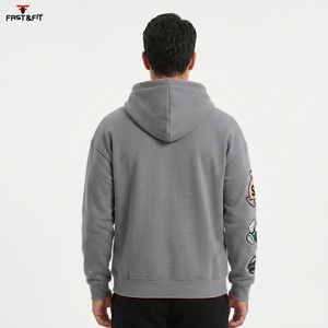 Sweat-shirts à fermeture éclair personnalisés pour l'hiver, impression numérique, teinture unie, 100% coton molletonné, logo personnalisé, manches longues confortables - Product Image 6