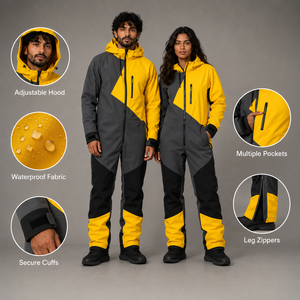 Traje de Esquí Personalizado Unisex de una Pieza, Impermeable y Aislado, para Invierno, Marca Privada, Fabricante y Proveedor de Ropa para Snowboard - Product Image 3