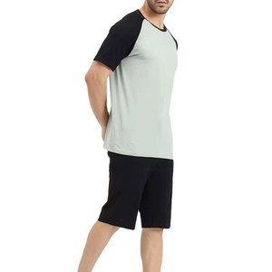 Ensembles T-shirts et shorts tendance, personnalisables avec logo, légers, décontractés, 100 % coton, motifs unis, grandes tailles pour l'automne - Product Image 3