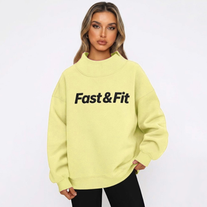 Sudadera con Capucha para Mujer, Estilo Casual, Hombros Caídos, Transpirable, Resistente al Viento, Colores Personalizables, Precio Razonable - Product Image 5