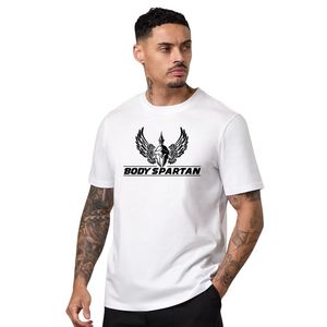 Camiseta de jersey con estampado gráfico para hombre, color blanco, algodón, corte regular, cuello redondo, manga corta, informal, transpirable, estampada, moda urbana - Product Image 1