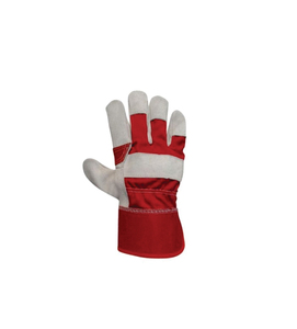 Premium Grade Double Palm Leather <b>Fire</b>-Proof Anti-Slip Safety Gloves EN420 Heavy Duty Labor Protection Industrial Construction - Product Image 4