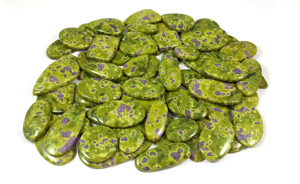 Lot de cabochons en pierre précieuse naturelle Atlantisite verte et violette - Pierres lâches certifiées de haute qualité pour la fabrication de bagues, de colliers et de bijoux - Product Image 4