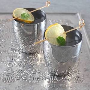 Verres à double paroi en acier inoxydable, design classique, pour adultes, parfaits pour les fêtes - Product Image 1
