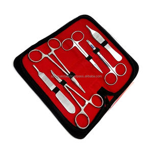 Kit de pratique de dissection pour étudiants avec bloc d'instruments chirurgicaux en acier inoxydable gratuit Ensemble de formation manuelle Base des outils chirurgicaux - Product Image 3