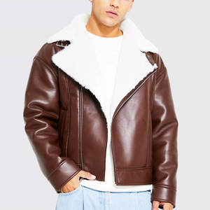 Premium Genuine Leather <b>Jacket</b> <b>for</b> <b>Men</b> High Quality Soft Durable Classic Casual Winter Quick Dry Breathable Outerwear Fashion - Product Image 1