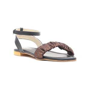 Sandalia de aumento de altura formal negra FR4982 - Product Image 3