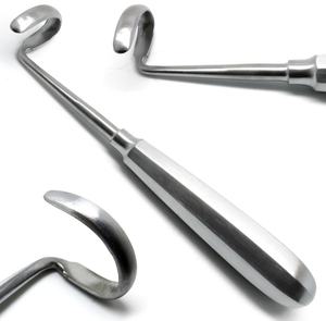 Doyen-elevador de costilla de punto de seguridad, herramienta Dental de 7 pulgadas, derecha e izquierda, cuchilla curva quirúrgica, 3,2 cm, Juego de 2 instrumentos - Product Image 4