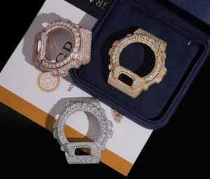 Premium Custom DW6900 Compatible <b>Watch</b> Stainless Steel Iced Out Luxury Mod Edition Custom DW6900 Style Metal <b>Case</b> <b>Watch</b> - Product Image 6