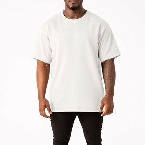 Camiseta de Hombre Blanca con Cuello Redondo, Manga Corta, Corte Regular, 100% Algodón, Personalizable, Informal, Tejida, de Color Sólido, Diseño Liso - Product Image 3
