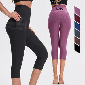 Capri <b>Leggings</b> for <b>Women</b> High Waisted Polyester Capri <b>Leggings</b> <b>Women</b> <b>3</b>/<b>4</b> Capri <b>Leggings</b> Yoga Pants With Phone Pocket - Product Image 5