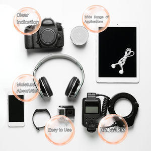 ซิลิกาเจลสีส้ม 2 กก. เม็ดดูดความชื้นพร้อมสารบ่งชี้สี ดูดซับความชื้นสูง สำหรับอุปกรณ์อิเล็กทรอนิกส์ กล้องถ่ายรูป เครื่องประดับ และการจัดเก็บ - Product Image 6