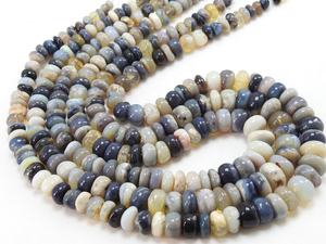 Australian Lightning Ridge Opal Bead Smooth Pulido Roundel Shape 16 pulgadas 4-12MM Piedra natural Joyería Mayorista Suministros - Product Image 3