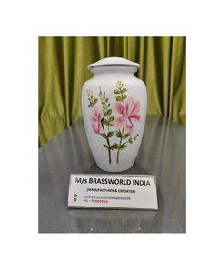 Suministros funerarios de calidad de urna conmemorativa de aluminio Brassworld India - Product Image 1