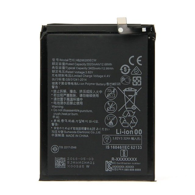 Sunwoda Li-polymer Battery 3320mAh 3.82V for Honor 10 Replacement Cell Made in China in Stock